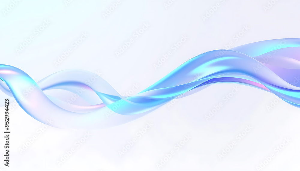Abstract rounded lines on light background, 3d render Abstract rounded lines on light background, 3d render