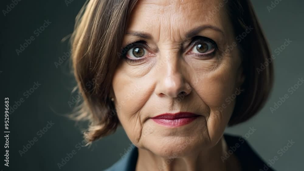 Close up shots capture a businesswoman showcasing a range of emotions, including happiness, sadness, anger, surprise, seriousness, and confidence, highlighting her professional demeanor Close up shots capture a businesswoman showcasing a range of emotions, including happiness, sadness, anger, surprise, seriousness, and confidence, highlighting her professional demeanor