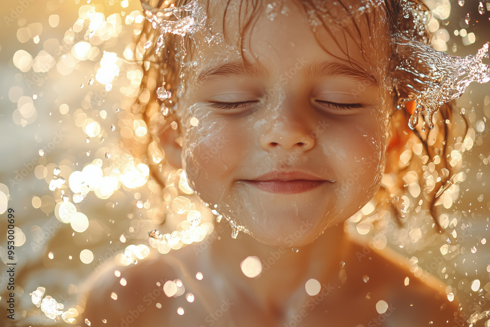 Liquid Laughter: Youthful Bliss Captured, Generative AI Liquid Laughter: Youthful Bliss Captured, Generative AI