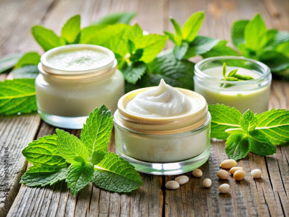 Natural ingredients skincare testing blend vibrant complexion enhancing pure clean beauty organic essentials nourishing moisturizing fresh minty green Natural ingredients skincare testing blend vibrant complexion enhancing pure clean beauty organic essentials nourishing moisturizing fresh minty green