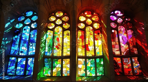 colourful stained glass wallpaper