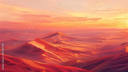 Desert sunset pattern wallpaper