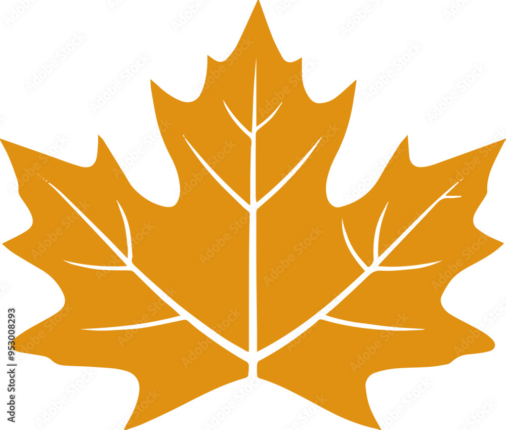 Obraz premium 단풍나무 잎 아이콘, 가을과 자연을 상징하는 이미지