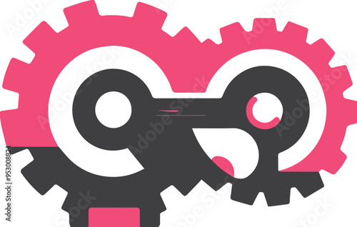 비즈니스 커플 실루엣 아이콘, 비즈니스 협력과 파트너십 이미지