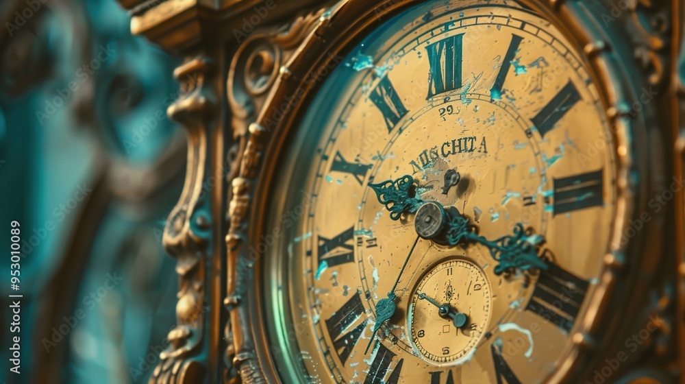 Obraz premium clock pattern wallpaper