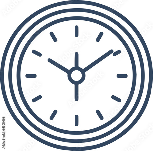 시계 아이콘, 시간 표시 심볼, 간단한 디자인