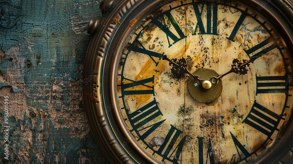 Fototapeta premium old clock pattern wallpaper