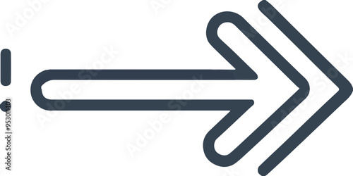 화살표 아이콘, 방향, 이동, 안내, 경로 표시, 직선 화살표