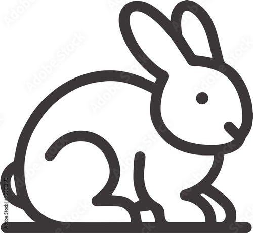토끼 아이콘, 동물, 귀여움, 자연, 애완동물