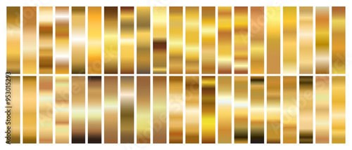 Gold Gradients Color Swatch Set