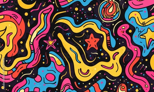 Abstract Pattern Colorful Illustration