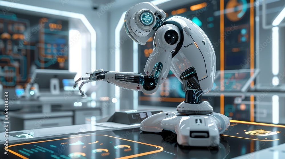Intelligent robot using a touchscreen interface to manage tasks in a contemporary workspace Intelligent robot using a touchscreen interface to manage tasks in a contemporary workspace