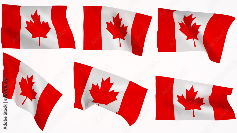 national flag background image,wind blowing flags,3d rendering,Flag of Canada national flag background image,wind blowing flags,3d rendering,Flag of Canada