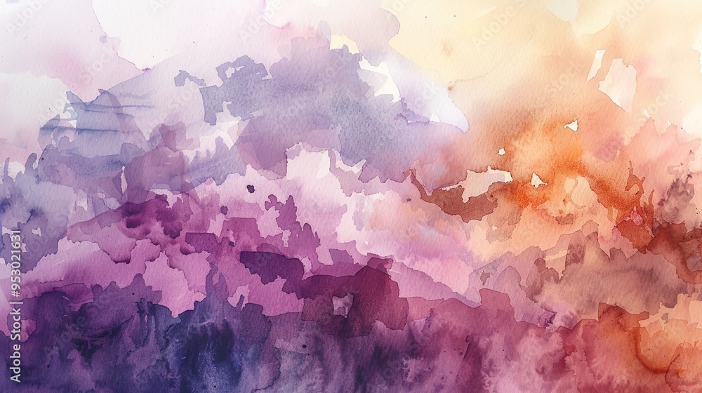 Fototapeta premium Watercolour pattern wallpaper