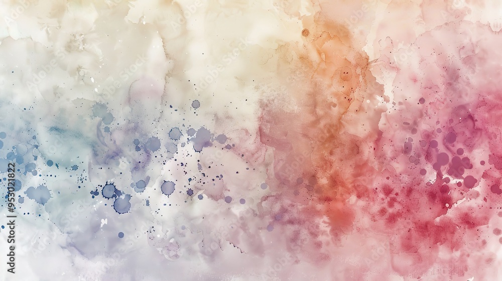 Fototapeta premium Watercolour pattern wallpaper