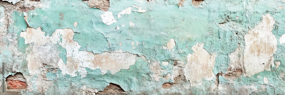 Fototapeta premium old damaged colorful painted wall background