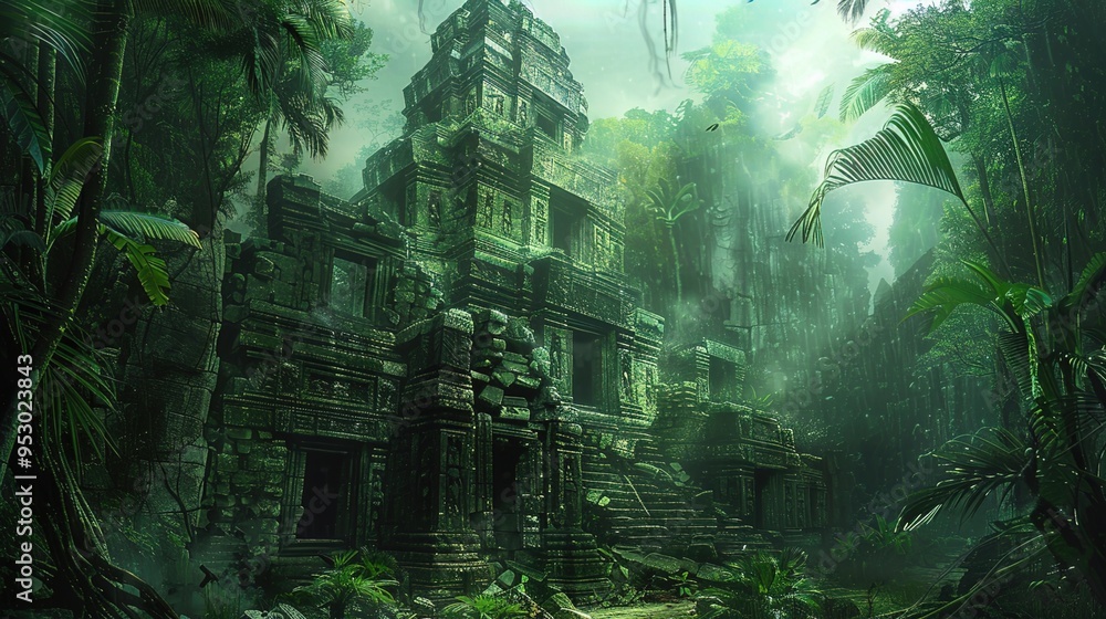 Obraz premium ancient ruines wallpaper