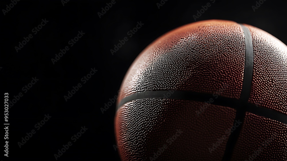 Close Up of a Basketball with a Dark Background Close Up of a Basketball with a Dark Background