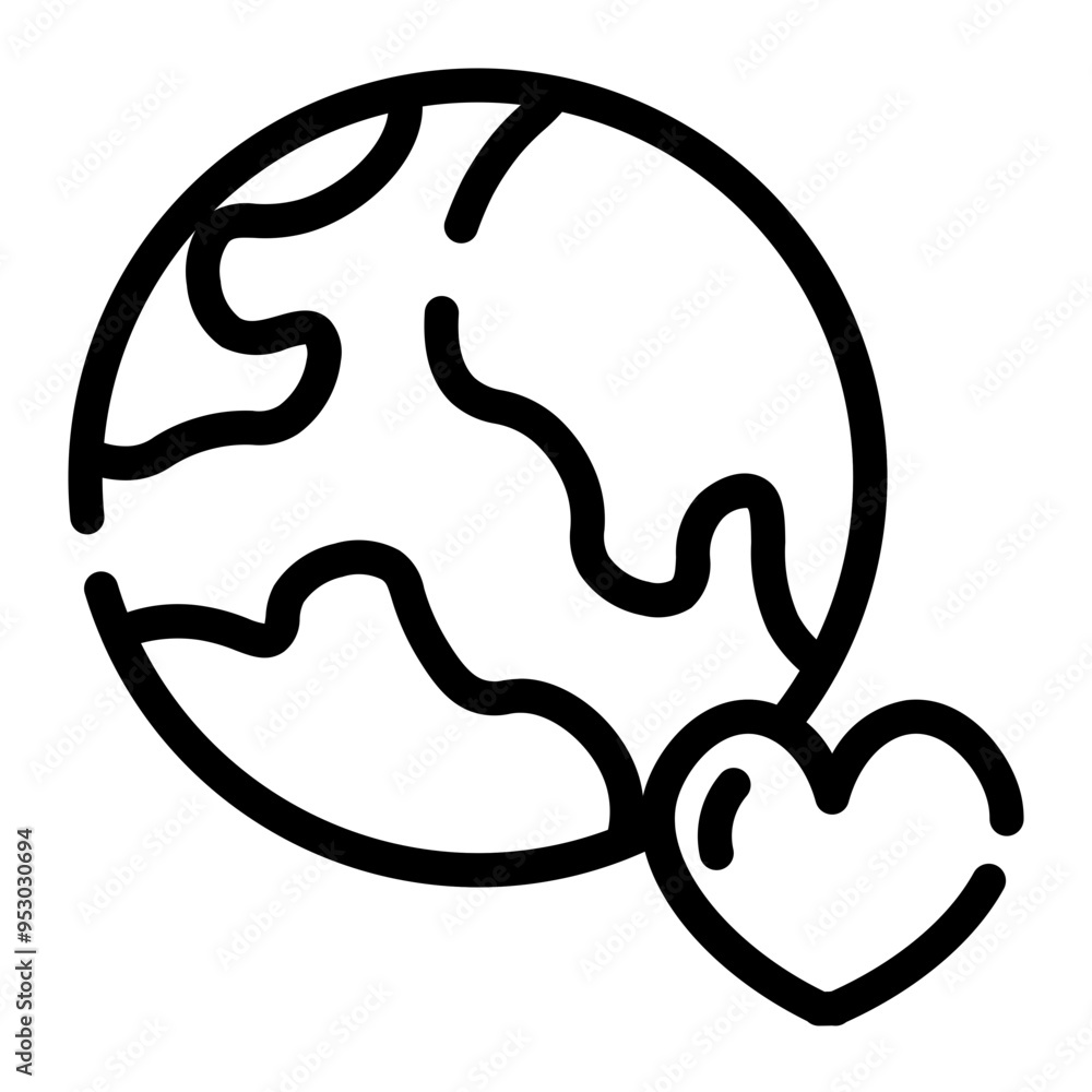 love earth in cutline icon -illustration, world, vector, environment, love, globe, earth, ecology, save, planet love earth in cutline icon -illustration, world, vector, environment, love, globe, earth, ecology, save, planet