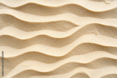 background of beige beach sand with natural pattern, ai