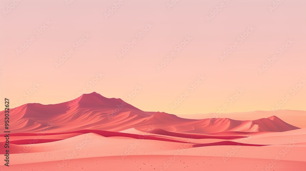 Naklejka premium Desert pattern wallpaper