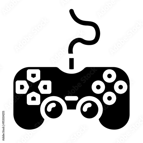 console stick in solid icon