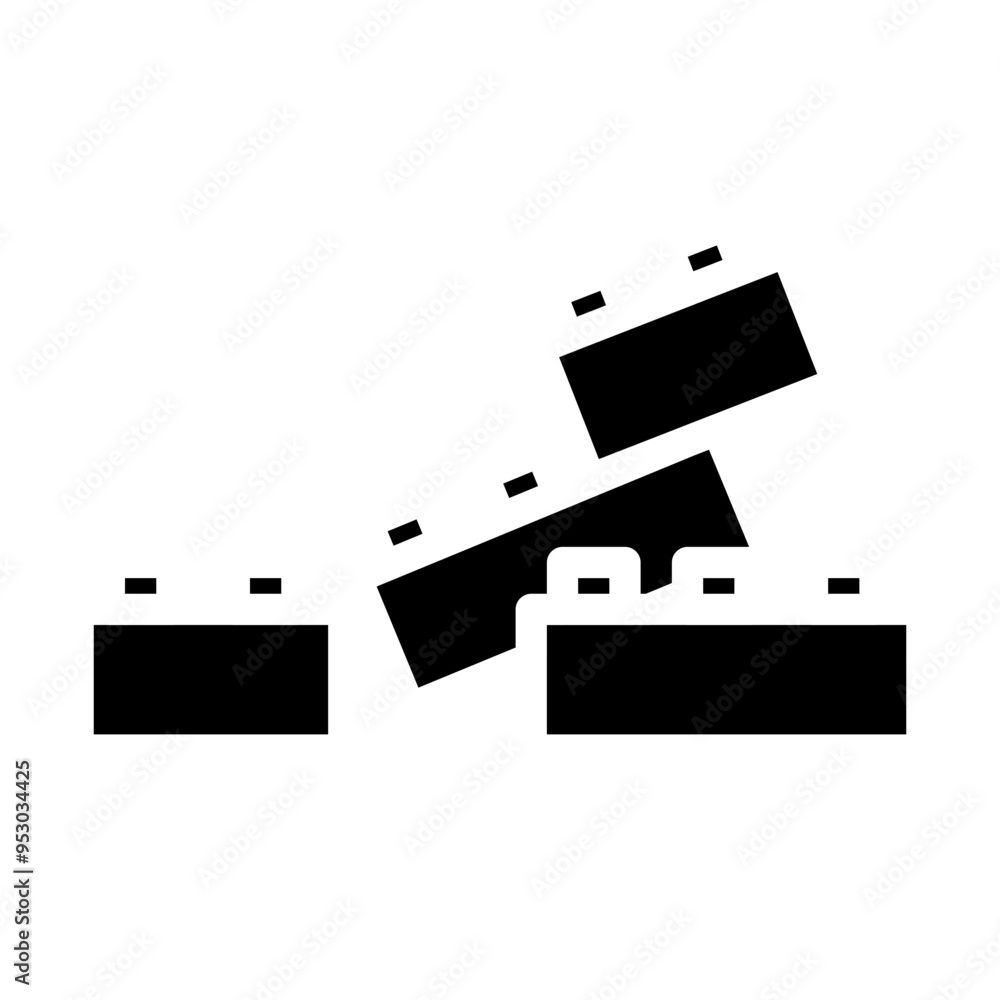 stack blocks in solid icon stack blocks in solid icon