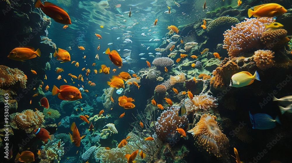 Fototapeta premium Fish underwater wallpaper