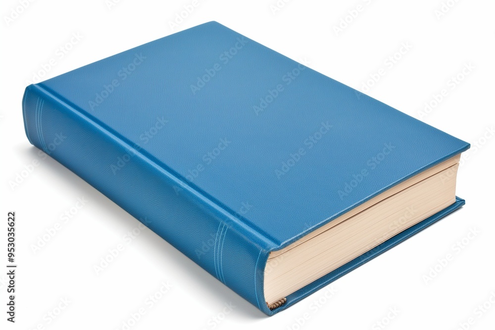 blue book with hardcover isolated on white background blue book with hardcover isolated on white background