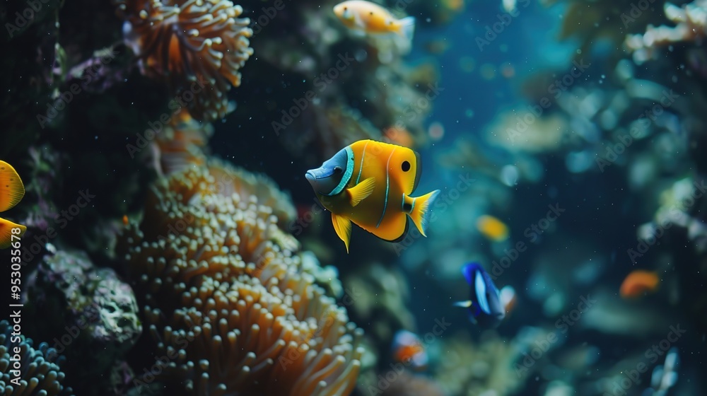 Obraz premium Fish underwater wallpaper