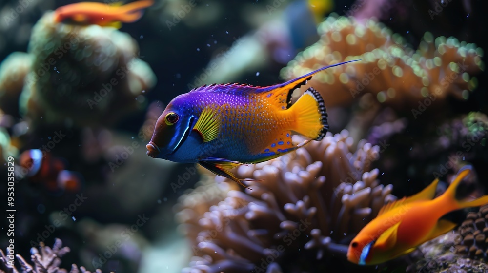 Obraz premium Fish underwater wallpaper