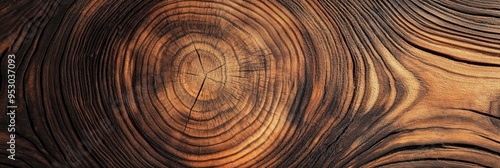 A cross slice of wood Background with wood grain texture.