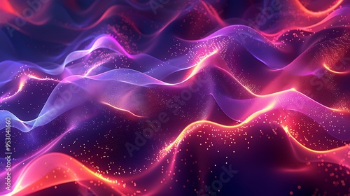 Neon light effect overlays, glowing elements, 