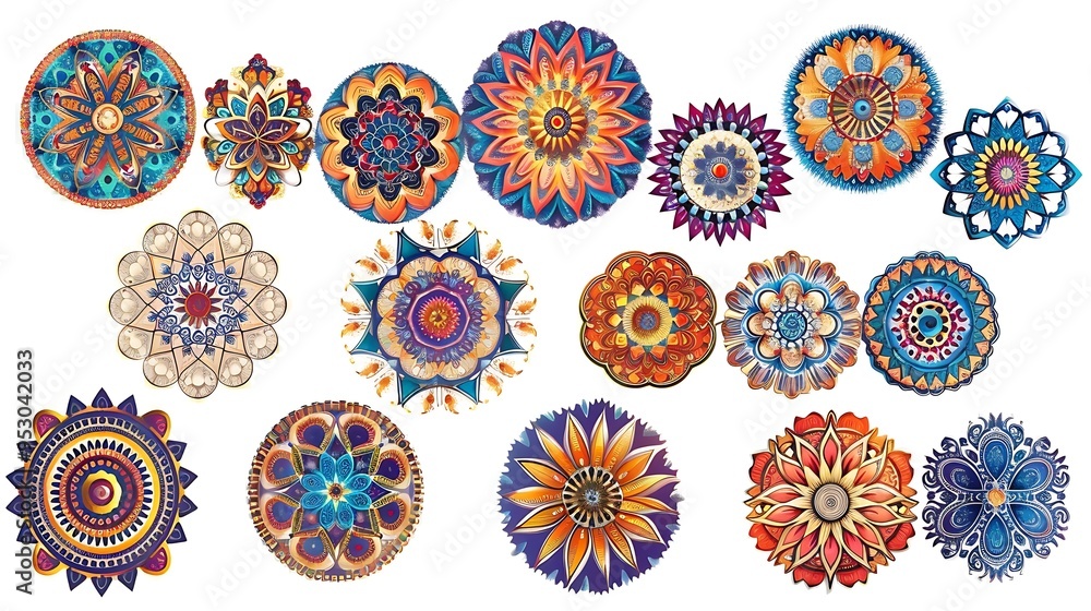 Mandala collection, intricate circular designs, Mandala collection, intricate circular designs,