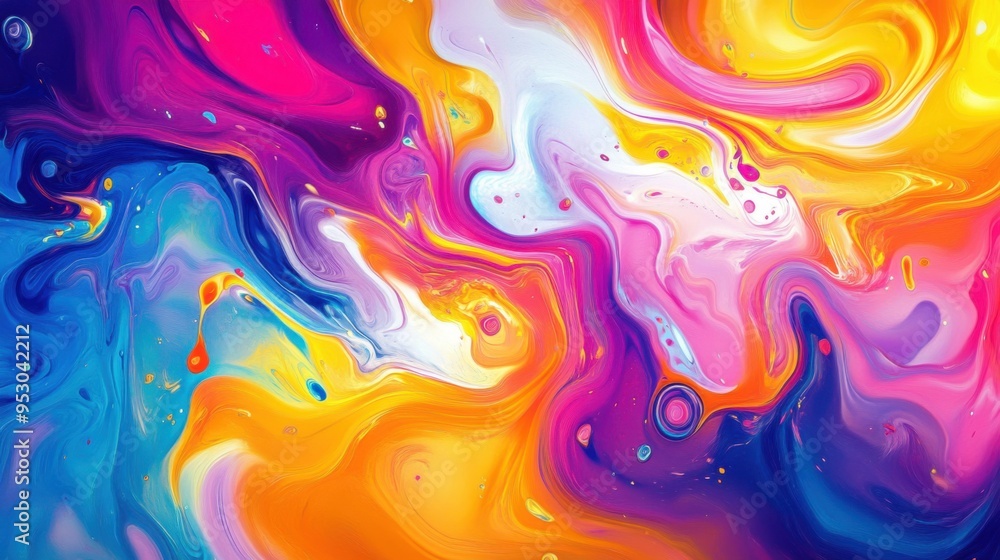 Vibrant abstract background with swirling colors and fluid shapes, creating an energetic and dynamic atmosphere. Vibrant abstract background with swirling colors and fluid shapes, creating an energetic and dynamic atmosphere.