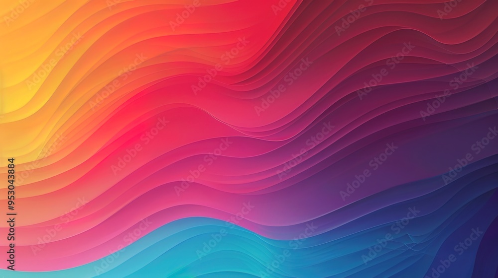 Obraz premium Rainbow pattern wallpaper