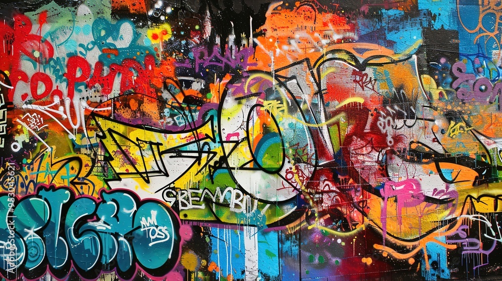 Graffiti pattern wallpaper Graffiti pattern wallpaper