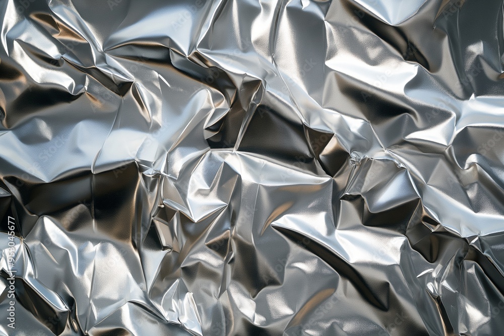 Silver foil crumpled surface texture background Silver foil crumpled surface texture background