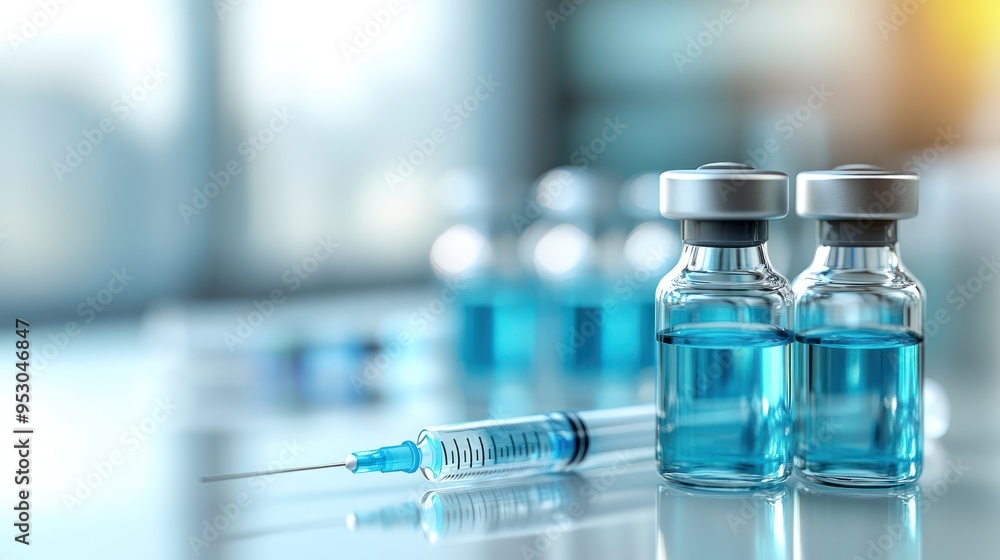 Vaccine bottles and syringes for injection preventing hepatitis A virus Vaccine bottles and syringes for injection preventing hepatitis A virus