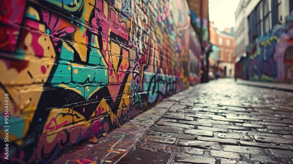 Fototapeta premium graffiti pattern wallpaper