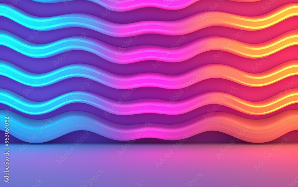Vibrant colorful wavy abstract background with gradient hues of blue, pink, and orange - modern design, perfect for digital art and creative projects. Vibrant colorful wavy abstract background with gradient hues of blue, pink, and orange - modern design, perfect for digital art and creative projects.