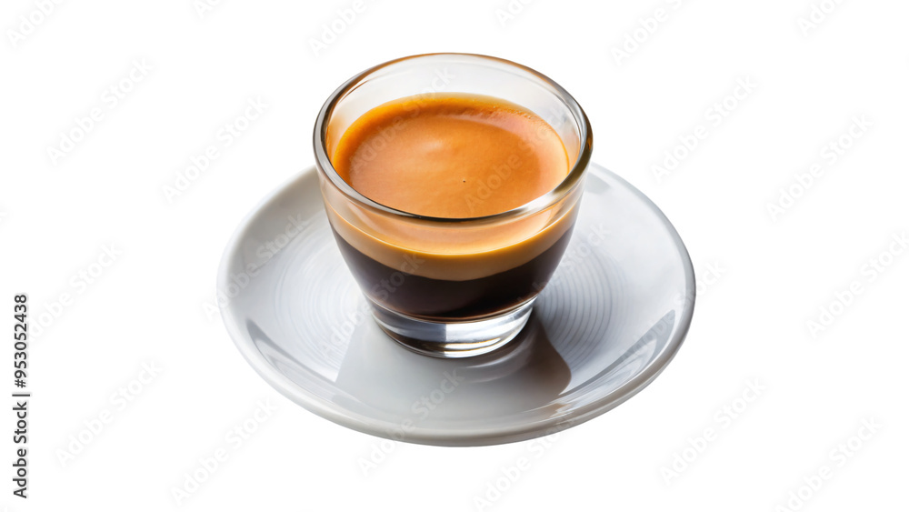 Isolated closeup of a steaming cup of espresso Isolated closeup of a steaming cup of espresso