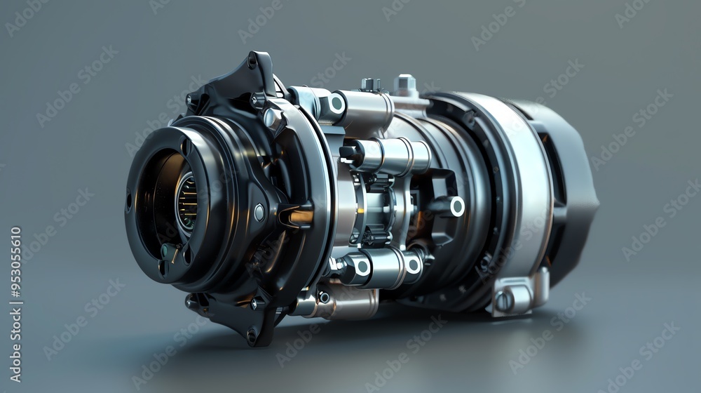 A 3D render of a mechanic s brake piston compressor A 3D render of a mechanic s brake piston compressor