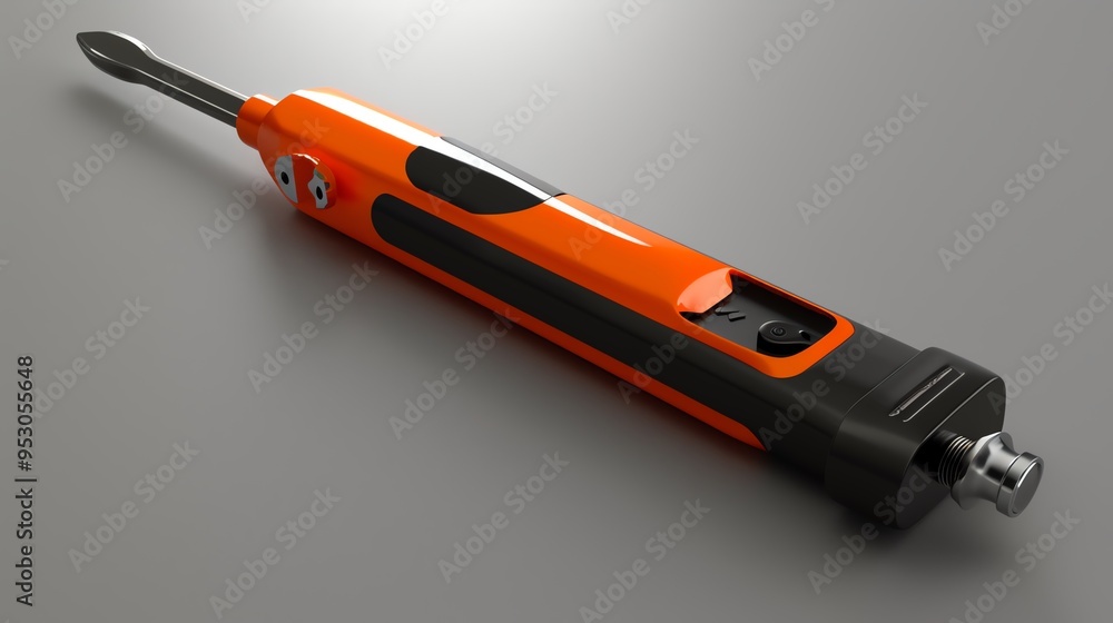 A 3D render of a mechanic s car paint thickness gauge A 3D render of a mechanic s car paint thickness gauge