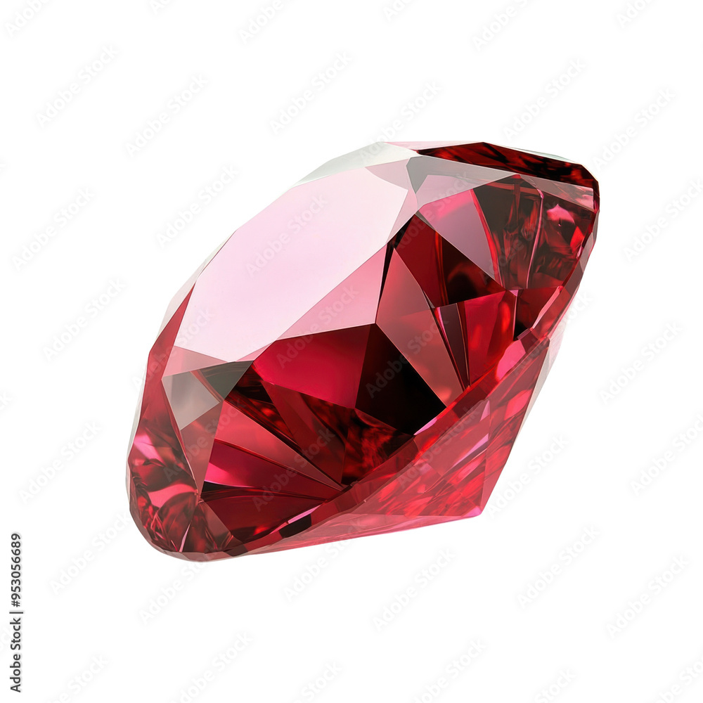 A stunning red gemstone.