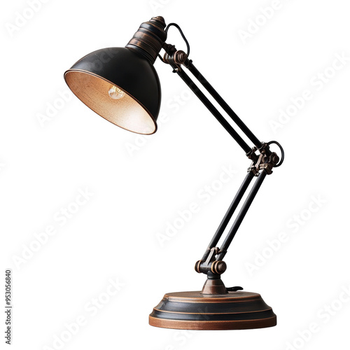 A stylish desk lamp.