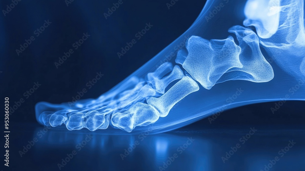 X-ray image of a broken finger with highlighted fracture and soft tissue, displayed on a clinical screen. X-ray image of a broken finger with highlighted fracture and soft tissue, displayed on a clinical screen.