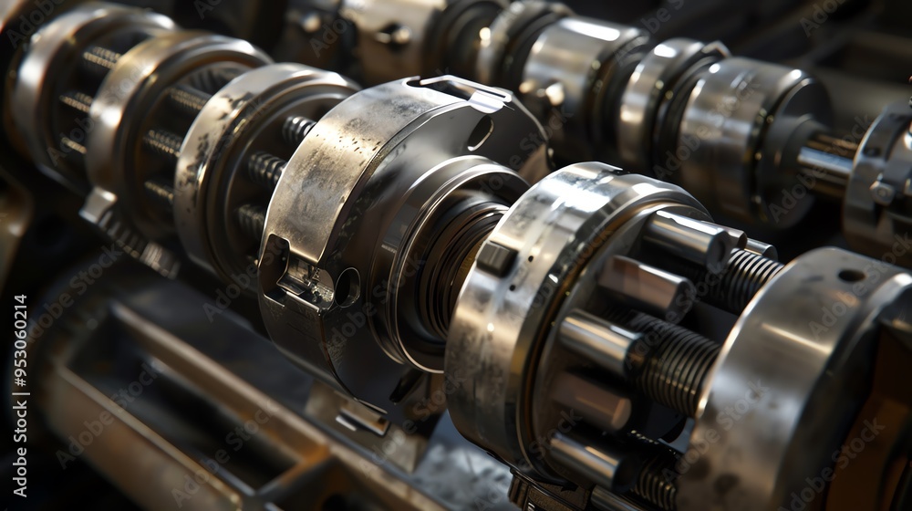 A detailed 3D render of a mechanic s crankshaft pulley tool A detailed 3D render of a mechanic s crankshaft pulley tool