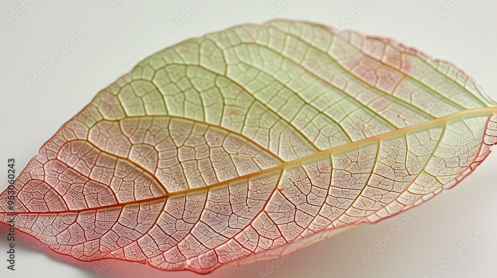 Obraz premium Detailed leaf close up wallpaper