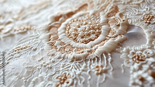 Elegant Embroidery, art of decorating material Lace Backgrounds, Intricate Patterns and Delicate Beauty 